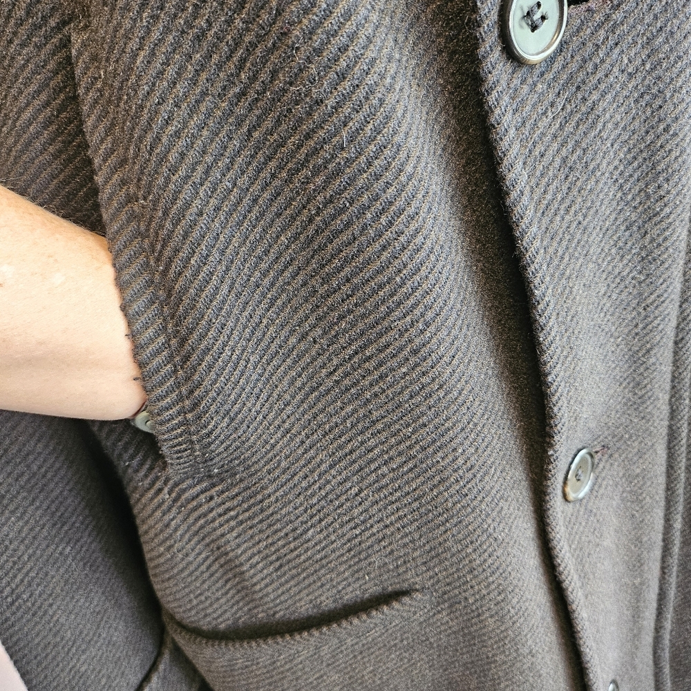 πΎ VINTAGE Tessuto Italiano BIELLA Wool Sport Coat Men's 44R US XL *Callout - Picture 5 of 16